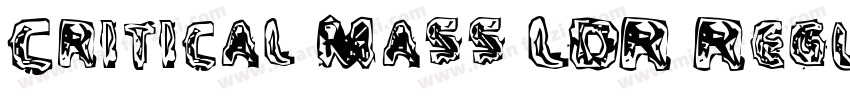 Critical Mass LDR Regular字体转换